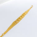 Radiant Square Link 22k Gold Bracelet