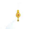 22k-gold-Vibrant Traditional Hanging Earrings