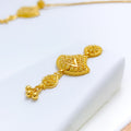 Sparkling Beaded 22k Gold Necklace Set