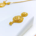 Elegant Traditional Motif 22k Gold Necklace Set