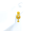 22k-gold-Dainty Delicate Open Drop Special Earrings