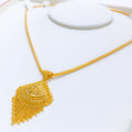 Reflective Dangling Chain 22k Gold Pendant