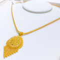 Exclusive Dotted 22k Gold Mesh Pendant