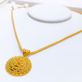 Magnificent Mandala 22k Gold Inspired Pendant