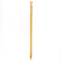 22k-gold-Evergreen Hollow Link Chain Men's Bracelet