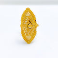 Elongated Mesh Marquise Ring