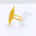 Elongated Mesh Marquise Ring