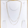 22k-gold-Lightweight Alternating Twist Chain - 20"