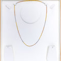 22k-gold-Tasteful Trendy Multi Color Chain - 18"