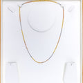 22k-gold-Tasteful Trendy Multi Color Chain - 18"