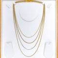 22k-gold-Bright Radiant Two-Tone Symmetrical Chain - 22"