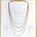 22k-gold-Bright Radiant Two-Tone Symmetrical Chain - 20"