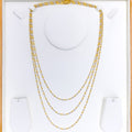 22k-gold-Evergreen Alternating Rice Bead Chain - 22"