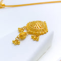 Festive Hanging 22k Gold Pendant Set