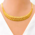 22k-gold-High Finish Tapering Vintage Necklace Set