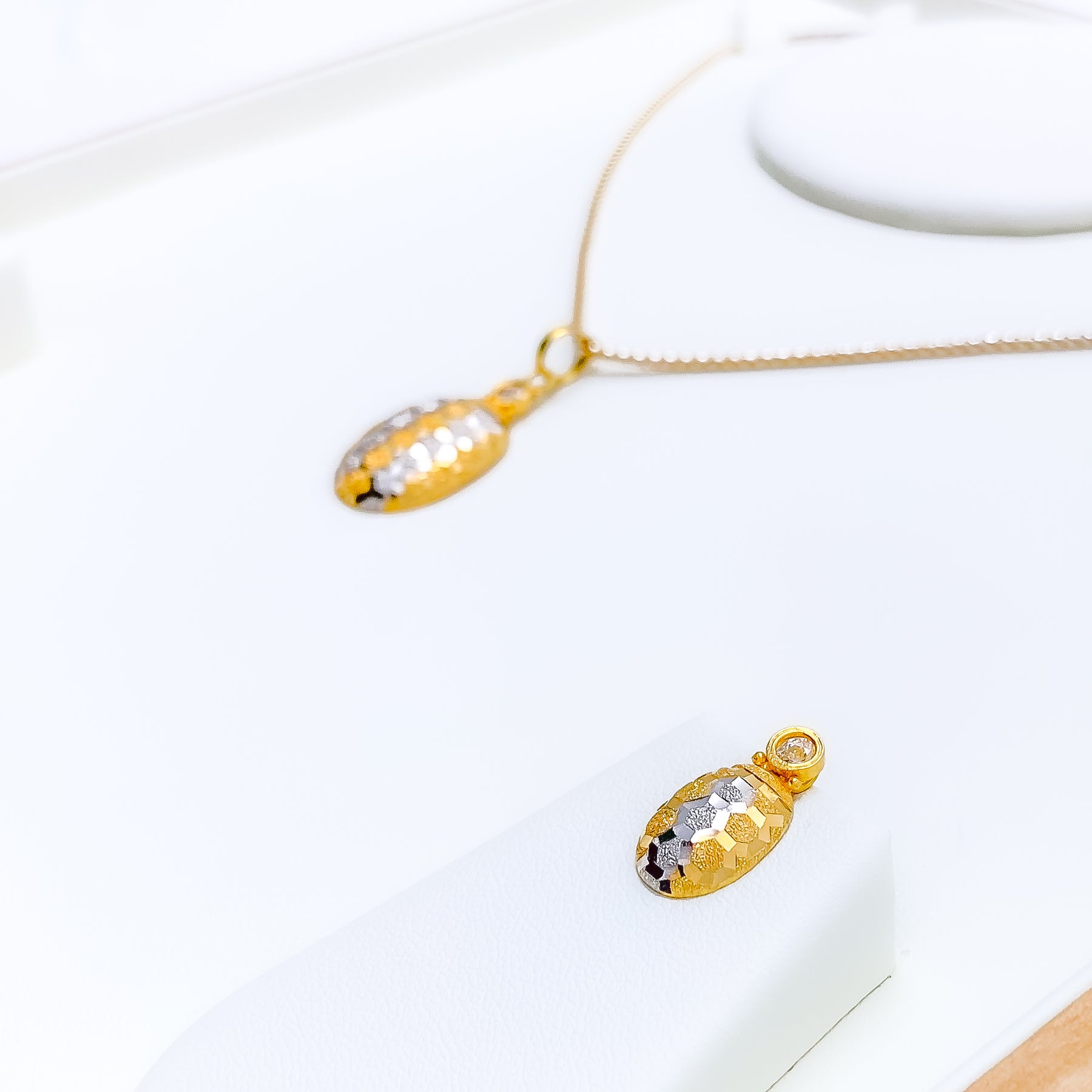 Uncut Diamond Pendant Set With Earring 22 Karat – aabhushan Jewelers
