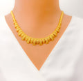 22k-gold-Unique Tasteful Geometric Necklace Set 