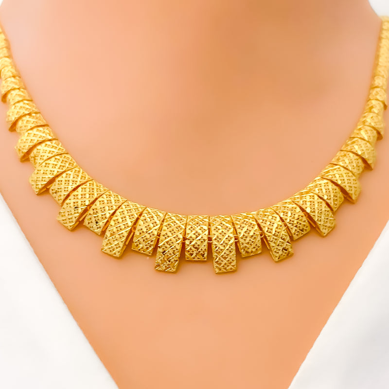 Contemporary sales gold necklace