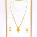 22k-gold-Dressy Heart Accented Necklace Set