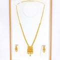 22k-gold-Festive Long Tassel Necklace Set