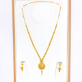 22k-gold-Distinct Floral Beaded Necklace Set