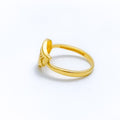 Contemporary Lightweight 22k Gold Ring