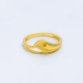 Modest Curved 22k Gold Ring