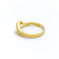 Modest Curved 22k Gold Ring