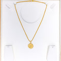 22k-gold-Stately Elegant Coin Pendant