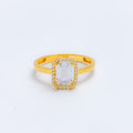 elevated-emerald-cut-cz-gold-ring