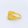 Timeless Geometric 22k Gold Square Ring