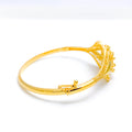 Iconic Floral Ball 22k Gold Bangle Bracelet