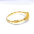 Flowing Leaf Bangle Bracelet