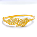 Versatile Layered Leaf Bangle Bracelet