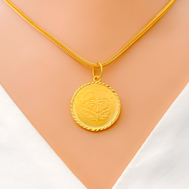 Graceful Classic Coin Pendant