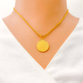 Stately Elegant Coin Pendant