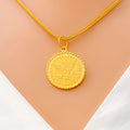 Stately Elegant Coin Pendant