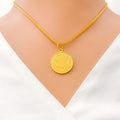 Stately Elegant Coin Pendant