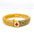 Elevated Vintage 22k Gold Engraved Bangle