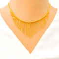 Fashionable V-Shaped Tapering Necklace Set