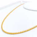 Medium Cable Ball 22k Gold Chain - 22"