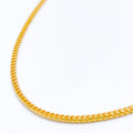 Fancy Wheat Fox 22k Gold Chain