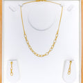 22k-gold-Stunning Loop Chain Necklace Set