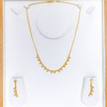 22k-gold-Trendy Interlinked Bead Necklace Set