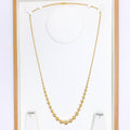 Fancy Beaded Long Gold Chain -  26"