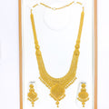 22k-gold-Grand U Shaped Tassel Bridal Set