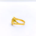 Asymmetrical Satin Finish Ring