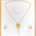 Evergreen Hanging Flower Necklace Set