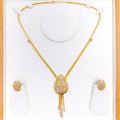 Extravagant Colorful Flower Bouquet Necklace Set