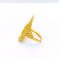 Fancy Oval Mesh 22k Gold Ring